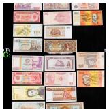 Group of 10 Foreign Banknotes - Wide Variety of Co