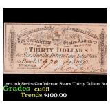 1864 5th Series Confederate States Thirty Dollars