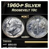 1960-p Roosevelt Dime Silver 10c ms66+ SEGS