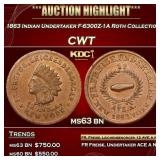 1863 Indian Undertaker Civil War Token F-6300Z-1A