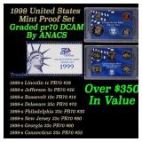 1999-s United States Mint Proof Set - 9 Coins Incl