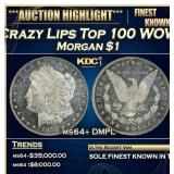 1878-p 8tf Morgan Dollar Crazy Lips Top 100 WOW! T