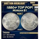 1880-p Morgan Dollar TOP POP! 1 ms67 SEGS