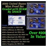 2000-s United States Mint Proof Set - 10 Coins Inc
