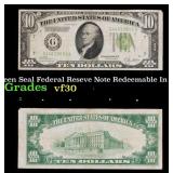 1928B $10 Green Seal Federal Reseve Note Redeemabl