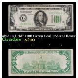 1928A $100 Green Seal Federal Reserve Note "Redeem