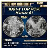 1881-s Morgan Dollar TOP POP! 1 ms69 SEGS