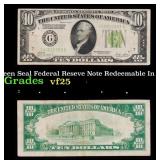 1928B $10 Green Seal Federal Reseve Note Redeemabl