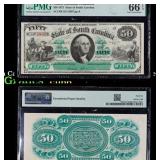 Very Cool 1872 $50 South Carolina, Columbia Obsole