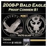 2008-P Bald Eagle Proof Modern Commem Dollar $1 pr