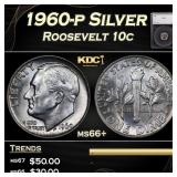 1960-p Roosevelt Dime Silver 10c ms66+ SEGS