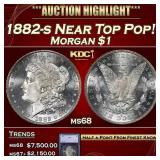 1882-s Morgan Dollar Near Top Pop! $1 ms68 SEGS