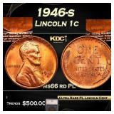 1946-s Lincoln Cent 1c ms66 rd PL SEGS