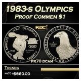 1983-s Olympics Proof Modern Commem Dollar $1 pr70
