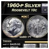 1960-p Roosevelt Dime Silver 10c ms66+ FT SEGS
