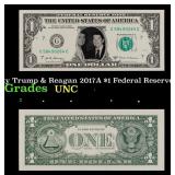 Novelty Trump & Reagan 2017A $1 Federal Reserve No