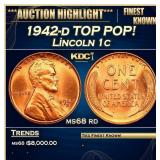 1942-d Lincoln Cent TOP POP! 1c ms68 rd SEGS