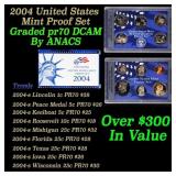 2004-s United States Mint Proof Set - 11 Coins Inc