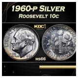 1960-p Roosevelt Dime Silver 10c Grades ms66