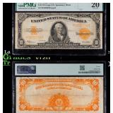 1922 $10 Large Size Gold Certificate vf20 PMG Sign