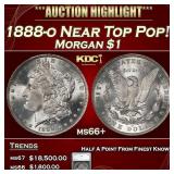 1888-o Morgan Dollar Near Top Pop! $1 ms66+ SEGS