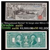 1896 $1 large size Silver Certificate Martha & Geo