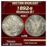 1892-s Morgan Dollar 1 au58 SEGS