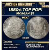 1880-s Morgan Dollar TOP POP! 1 ms69 SEGS