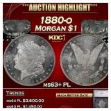 1880-o Morgan Dollar $1 ms63+ PL SEGS