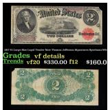 1917 $2 Large Size Legal Tender Note Thomas Jeffer