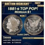 1881-s Morgan Dollar TOP POP! 1 ms68 DMPL SEGS
