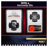 NGC 1970-s Proof Kennedy Half Dollar 50c pr68 cam