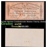 1864 5th Series Confederate States Thirty Dollars