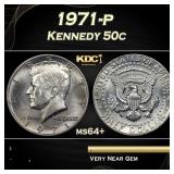 1971-p Kennedy Half Dollar 50c Grades ms64+