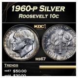 1960-p Roosevelt Dime Silver 10c ms67 SEGS
