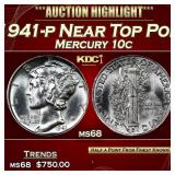 1941-p Mercury Dime Near Top Pop! 10c ms68 SEGS