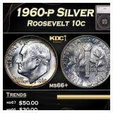 1960-p Roosevelt Dime Silver 10c ms66+ SEGS