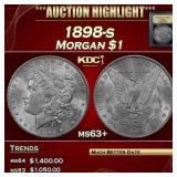 1898-s Morgan Dollar $1 ms63+ USCG