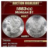 1883-cc Morgan Dollar $1 ms66+ SEGS