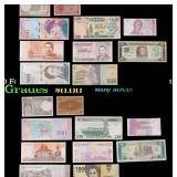 Group of 10 Foreign Banknotes - Wide Variety of Co