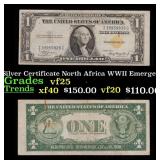 1935A $1 Silver Certificate North Africa WWII Emer