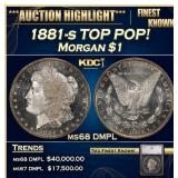 1881-s Morgan Dollar TOP POP! 1 ms68 DMPL SEGS