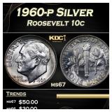 1960-p Roosevelt Dime Silver 10c ms67 SEGS