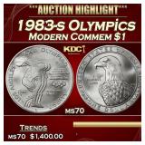 1983-s Olympics Modern Commem Dollar $1 ms70 SEGS