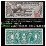 1896 $1 large size Silver Certificate Martha & Geo