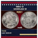 1884-o Morgan Dollar $1 Grades ms66