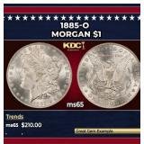 1885-o Morgan Dollar $1 Grades ms65