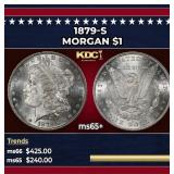 1879-s Morgan Dollar $1 Grades ms65+