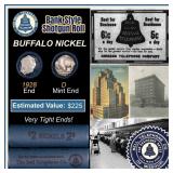 Buffalo Nickel Shotgun Roll in Old Bank Style 