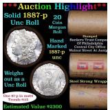 Full solid date 1887-p Uncirculated Morgan silver